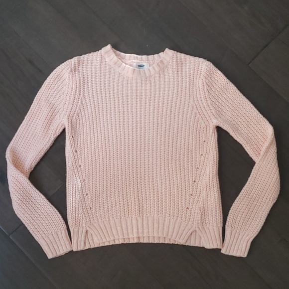 Old Navy Other - Girls pink peach sweater sz L 10-12.